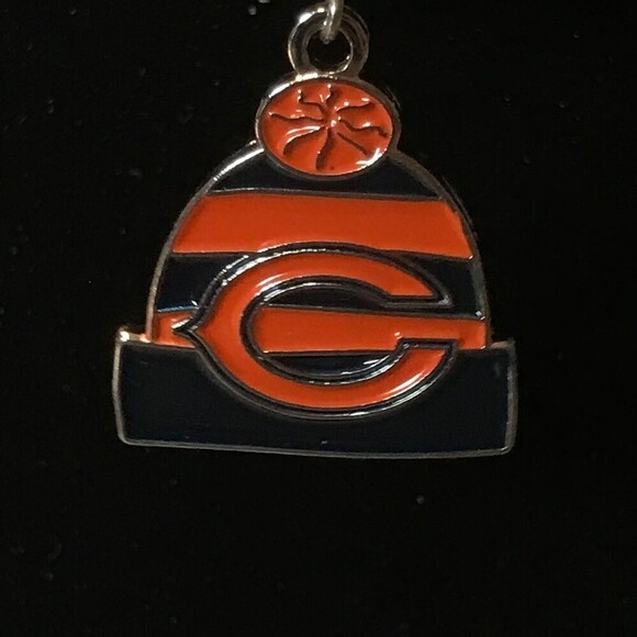 NFL Chicago Bears Beanie Earrings Football Jewelry - Picture 2 of 4